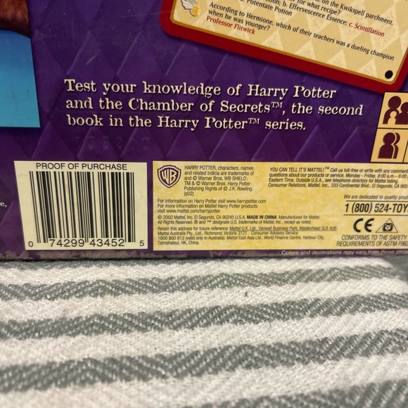 Mattel Harry Potter and the Chamber of Secrets Trivia Game - Picture 3 of 4